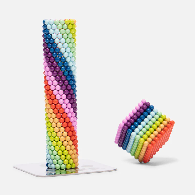 Rainbow Matte Speks 2.5mm Magnet Balls
